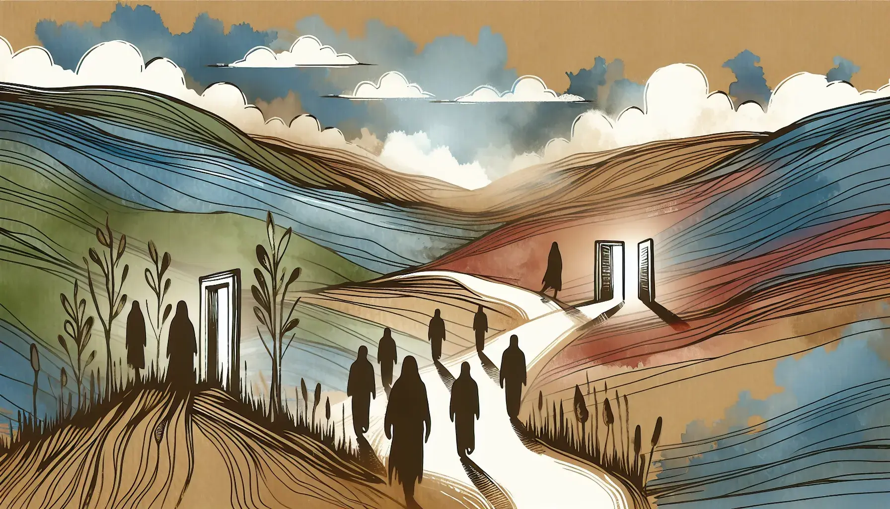 Job market dynamics represented through geographical symbolism